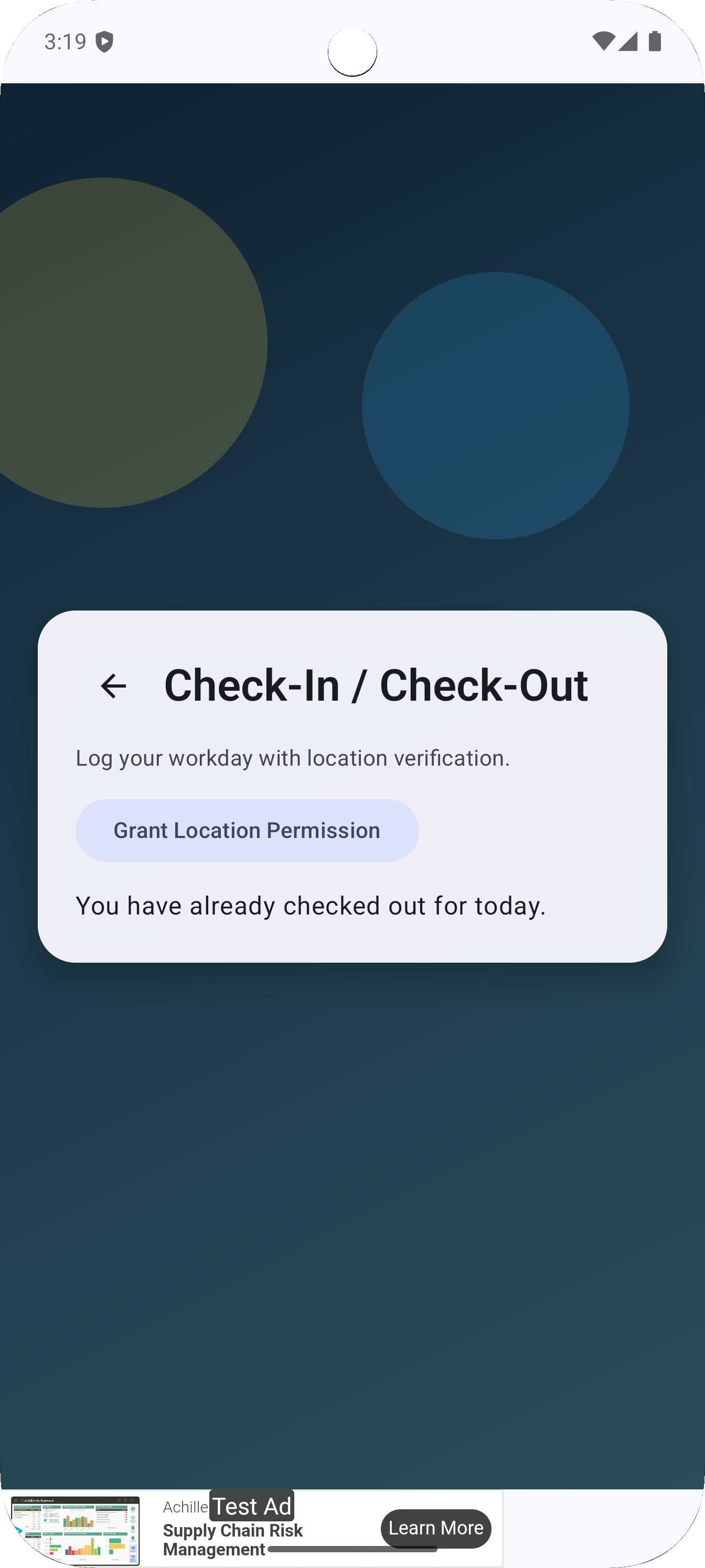 Simple HR System leave request and leave management screen